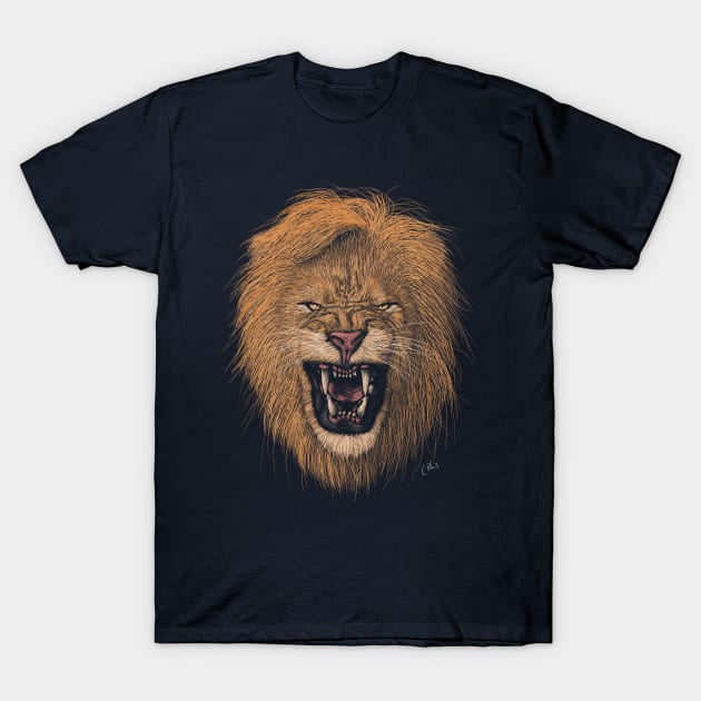 Roaring Lion T-Shirt by Walking in Nature